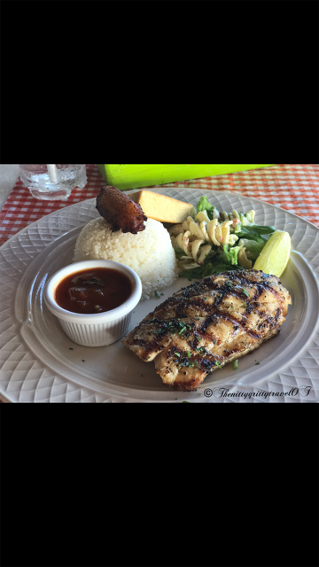 West Deck Restaurant in Aruba for dinner with snapper filet