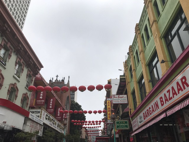 alt = "San Francisco Chinatown restaurants and stores".