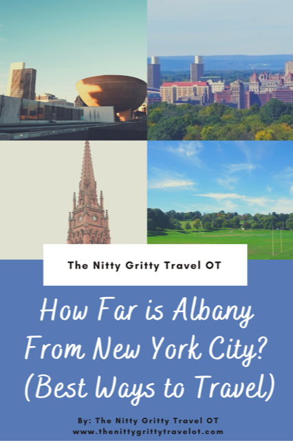 alt = "Albany skyline, empire state plaza, Washington park, and the cathedral of the immaculate conception Pinterest pin".